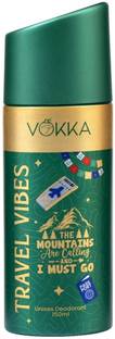 VOKKA Travel Vibes Deodorant Body Spray | Long Lasting & Refreshing Woody Fragrance Deodorant Spray  -  For Men & Women