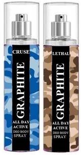 GRAPHITE CRUISE,LETHAL DEO PACK OF 2 Body Spray  -  For Men & Women