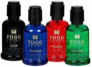 FOGG Mini Scent prince,czar,tycoon,sultan (15 ml Each) - Pack of 4 Body Mist  -  For Men & Women