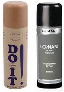 LOMANI (Do It and Pour Homme) Deodorant Men 200ml Deodorant Spray  -  For Men