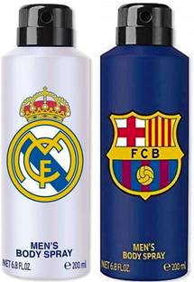 FC Barcelona real madrid deo+fcb blue deo combo Body Spray  -  For Men & Women