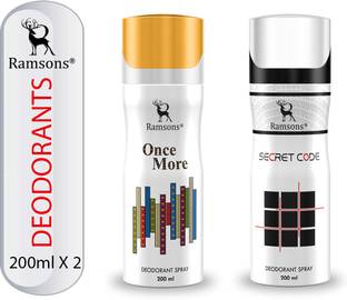 RAMSONS Secret Code and Once More Deodorant Combo Deodorant Spray  -  For Men & Women