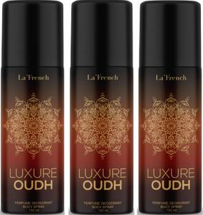 La French Luxure Oud Deodorant Spray Long Lasting Body Spray Deodorant Spray  -  For Men & Women