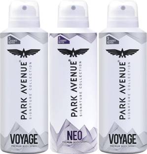PARK AVENUE Voyage & Neo Combo Deodorant Spray  -  For Men