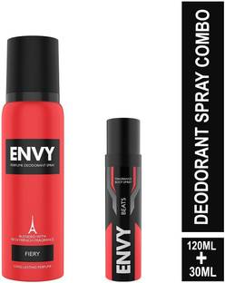 Envy Fiery 120 ml & Beats Nano 30 ml Deodorant Spray Combo Perfume Body Spray  -  For Men