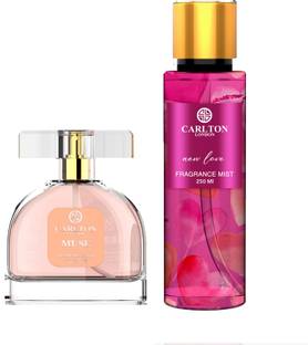 CARLTON LONDON Women Muse Perfume 100ml + New Love Body Mist 250ml - Pack of 2 Perfume Body Spray  -  For Women
