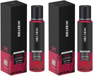 KILLER Storm (150ml Each) Deodorant Spray  -  For Men & Women