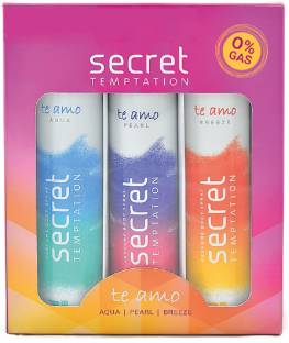 secret temptation Te Amo combo (120 ml x 3) Body Spray  -  For Women