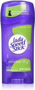 LADY SPEED STICK Invisible Dry Deodorant Stick, Powder Fresh, 65g Deodorant Stick  -  For Women