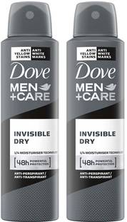 DOVE Men+Care Invisible Dry Spray Antiperspirant Deodorant (Pack of 2) Deodorant Spray  -  For Men