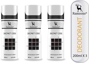 RAMSONS Secret Code Deodorant Spray  -  For Men & Women