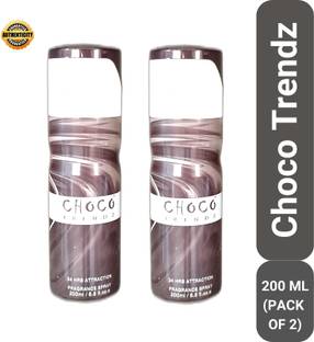 RAMCO Choco Trendz Deodorant 200ML Each (Pack of 2) Deodorant Spray  -  For Men & Women