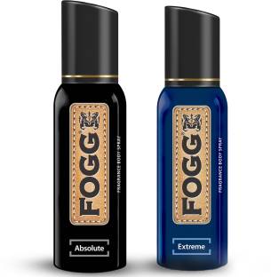 FOGG Fantastic Absolute & Extreme No Gas Body Spray  -  For Men