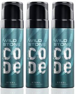 Wild Stone Code Steel Body Perfume Combo (120 ml each) Deodorant Spray  -  For Men