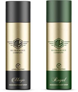 My Fragrance Original Magic-Royale Deodorant Set For Men 165ml Each (Combo Of 2) Deodorant Spray  -  For Men