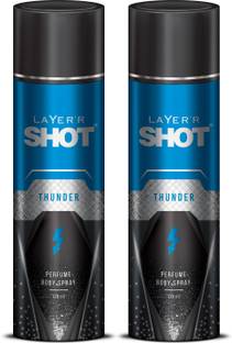LAYER'R Shot Thunder Deodorant Spray  -  For Men