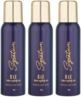 SIGNATURE Bae No Gas Mysterious & Joyous Fragrance (25ML Each) Combo Perfume Body Spray  -  For Women