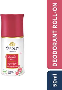Yardley London by Wipro London Rose Anti-Perspirant with 48-Hour Active Sweat Protection Deodorant Roll-on  -  For Women