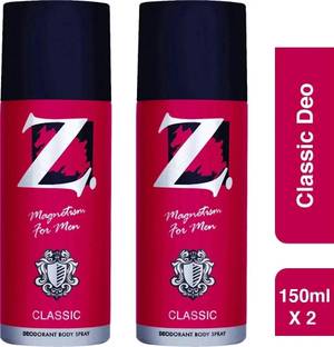 Z - Magnetism for Men DEO 150ML PACK OF 2 (300ML) Deodorant Spray  -  For Men