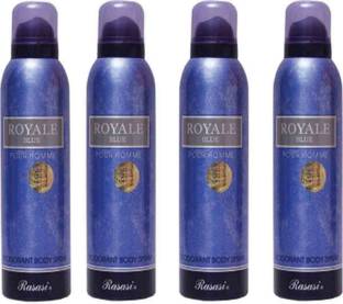 RASASI Royale Blue Men Combo Set4-AZC Body Mist  -  For Men