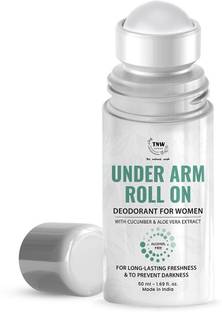 TNW - The Natural Wash Under Arm Roll On Deodorant for Women with Cucumber & Aloe Vera Extract | For Long-Lasting Freshness & To Prevent Darkness | Deodorant Roll-on  -  For Women
