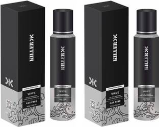 KILLER Wave Liquid Deodorant 150ML Each (Pack of 2) Perfume Body Spray - For Men & Women (300 ml, Pack of 2) Deodorant Spray  -  For Men & Women