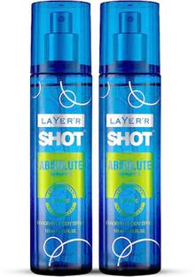 LAYER'R Shot Absolute Series CRAZE Long Lasting Fragrance Perfume Body Spray  -  For Men