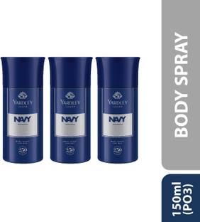 Yardley London Navy Body Spray For Men 150ml Deodorant Spray  -  For Men