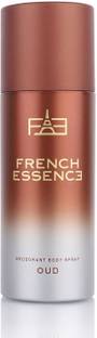 FRENCH ESSENCE Oud Long Lasting Fragrance Deodorant Spray  -  For Men