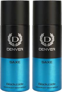 DENVER Saxe Black.code Deo Deodorant Spray  -  For Men