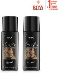 RIYA Bindas Deodorant 150 Ml Each |Pack Of 2 Body Spray Deodorant Spray  -  For Men