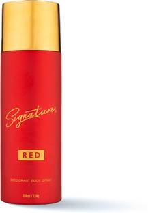 SIGNATURE Red Long Lasting Fragrance Skin Friendly Deodorant Body Spray  -  For Men & Women