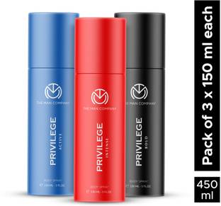 THE MAN COMPANY Privilege Intense, Active & Bold Deodorant Spray  -  For Men