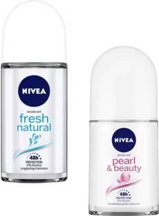 NIVEA freshnaturalpearlbeauty Deodorant Roll-on  -  For Men