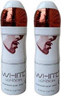 St. Louis White London Deodorant Body Spray 200ML Each (Pack of 2) Deodorant Spray  -  For Men & Women