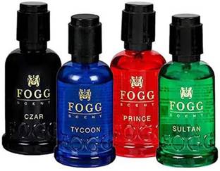 FOGG Scent CZAR, PRINCE, SULTAN & TYCOON Scent 15ml x 4 combo set Deodorant Spray  -  For Men & Women