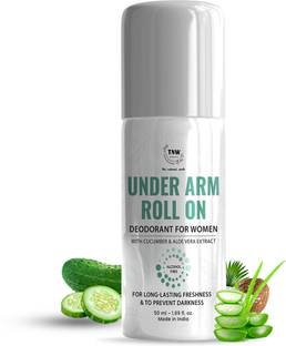 TNW - The Natural Wash Under Arm Roll On Deodorant for Women with Cucumber & Aloe Vera Extract | For Long-Lasting Freshness & To Prevent Darkness | Deodorant Roll-on  -  For Women