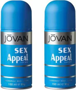 Jovan Sex Appeal Deodorant Spray Pack Of 2 Body Spray  -  For Men & Women