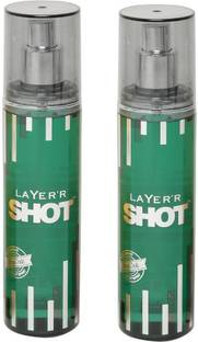Layer'r Shot SHOT ROYAL JADE 135 ML EACH ( PACK OF 2) Deodorant Spray  -  For Men