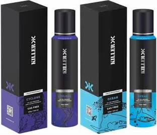 KILLER OCEAN 150 ml + CYCLONE 150 ml DEODARANT Deodorant Spray  -  For Men