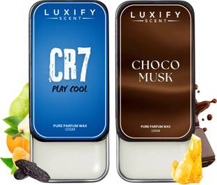 Luxify Scent Solid Perfume Combo of 2 | Cr7 & Choco Musk | Long Lasting Fragrance | Deodorant Cream  -  For Men & Women