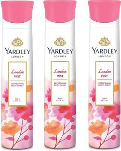 Yardley London Women London Mist 150ML Each (Pack of 3) Deodorant Spray  -  For Women