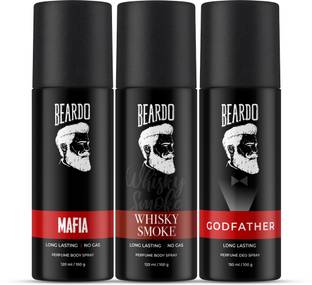 BEARDO Godfather, Mafia & Whisky Smoke Perfume Deo Body Spray |Strong & Long Lasting Body Spray  -  For Men