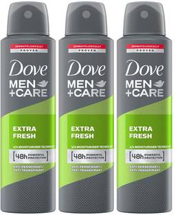 DOVE Men+Care Extra Fresh Dry Spray Antiperspirant Deodorant (Pack of 3) Deodorant Spray  -  For Men