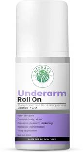 Neuhack 4% AHA UnderArm RollOn with Licorice Fights Body Odor, Armpit Brightening Deo Deodorant Roll-on  -  For Men & Women
