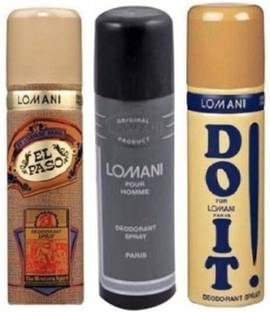 LOMANI elpaso pour homme and do it Deodorant Spray  -  For Men