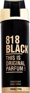 HP 818 BLACK Body Spray  -  For Men & Women
