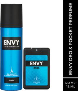 Envy Dark Body Deo 120 ml & Pocket Perfume 18 ml Deodorant Spray  -  For Men