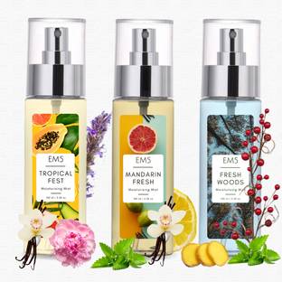 Em5 Set of 3 Body Mist | Tropical Fest, Mandarin Fresh, Fresh Woods | Body Mist  -  For Men & Women