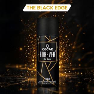 OSCAR Forever Paris Black with Long Lasting Body Deo Deodorant Spray  -  For Men & Women